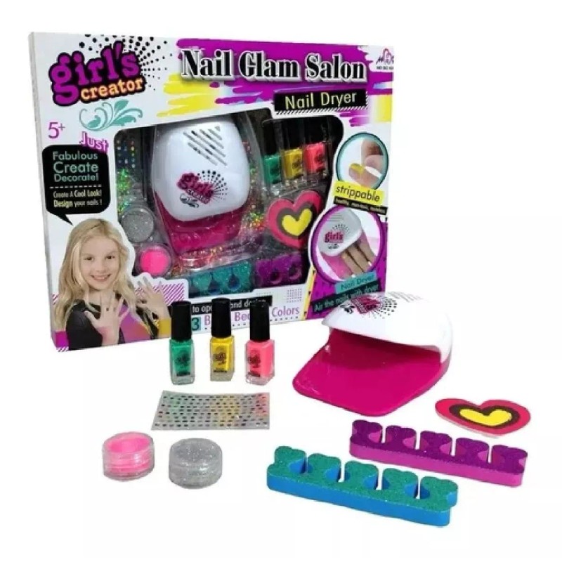 Girl´s creator Salon Belleza Juguete Decoracion Diseñar Aplicar Uñas Niña