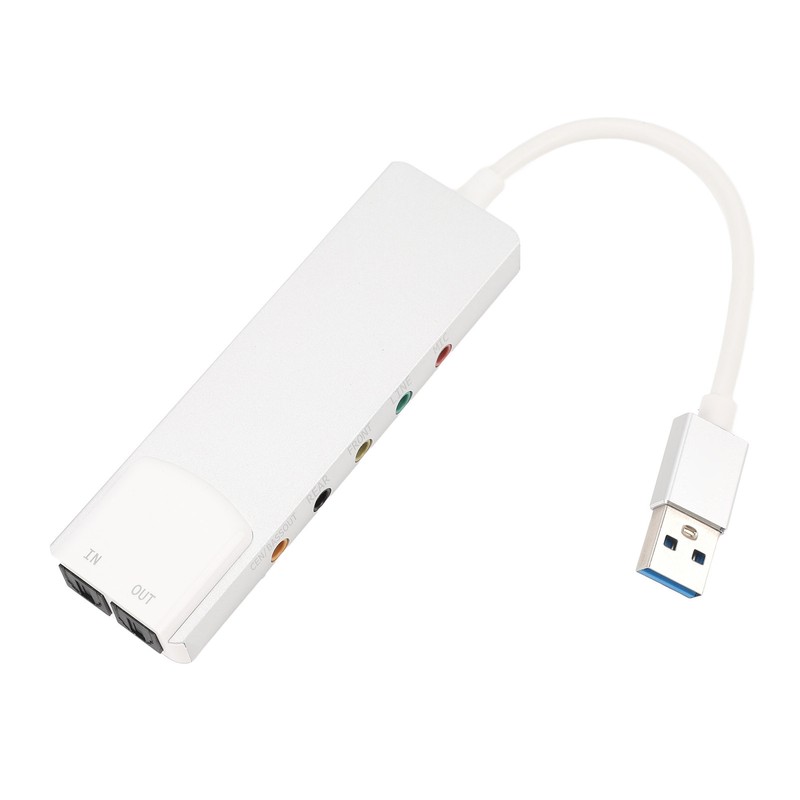 USB Sound Card Supports 5.1 7.1 Channels Rich Interfaces Plug