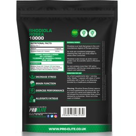 Rhodiola Rosea Extract 500mg 30 Vegan Capsules | 3% Standardised Rosavins 1% Salidrosid | Arctic Root Nootropic Adaptogen Supplement | Premium Rhodiola Root Extract | Made in UK by PROELITE