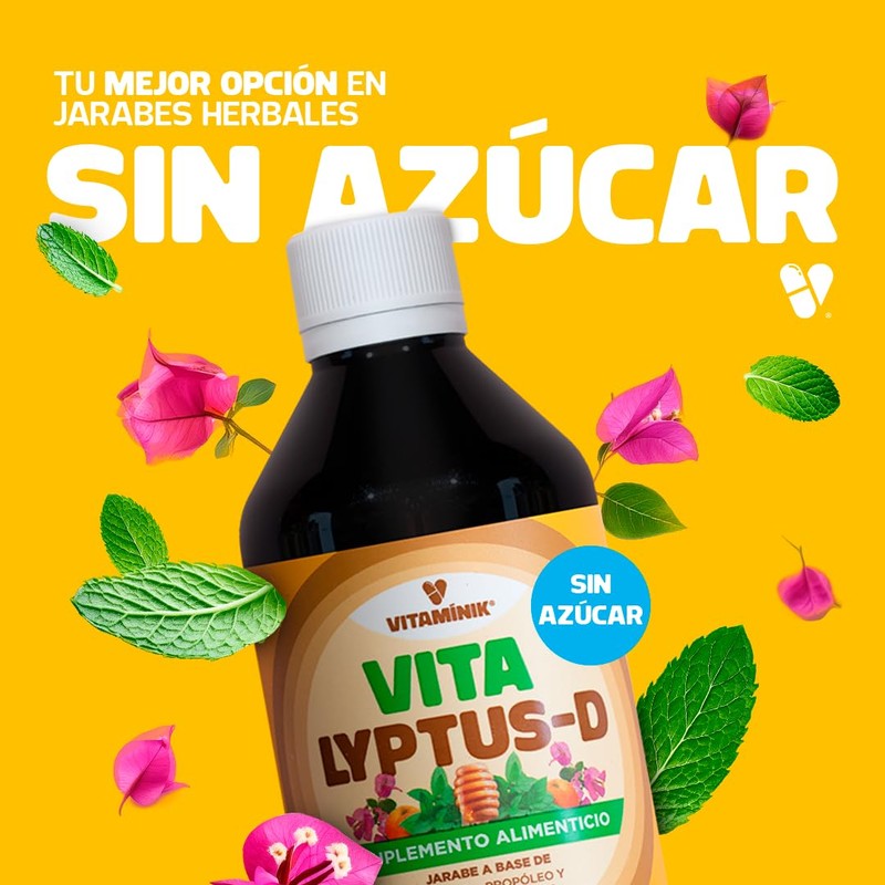 Vitaminik Vitalyptus-D, Jarabe para Tos Sin Azúcar 240 ml |