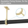HOJLKLD Ceiling-Mount Curtain Rod Brackets, Heavy Duty Ceiling and Wall