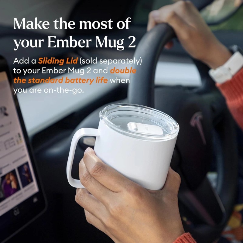 EMBER SMART MUG 2 10 OZ APP CONTROLLED HEATED COFFE
