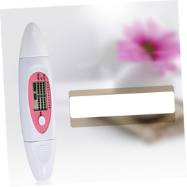 Baluue 2pcs Digital Facial Moisture Compact Moist Oil Tester for Accurate Skin Analysis High Precision Sensor for Home Travel and Pink White