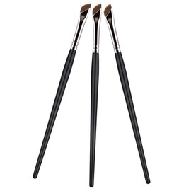 FRCOLOR 3pcs Eyebrow Brush with Sturdy Handle Soft Faux Fibers for Precise Eyeliner and Concealer Application Ergonomic Design for Comfortable Use for Daily Makeup