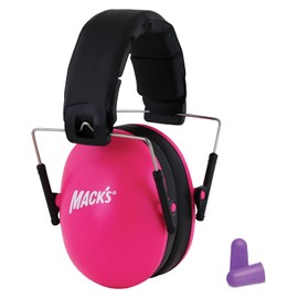 Mack's Double-Up Hearing Protection Kids Earmuffs with Earplugs – Ear Muffs for Noise Reduction for Kids Age 2 – 6. NRR 30dB