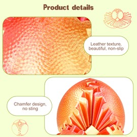 Gear Ball Fidget Toys - Steampunk Gear Sphere Stress Relief for Kids & Adults, 3D Printed Unique Funny Gift for Christmas, White Elephant, Stocking Stuffer (Sunset Red)