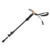 3 Section Retractable Hiking Stick Aluminum Alloy Mountaineering Balance Pole