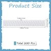 Comphic 200Pcs Makeup Brush Pen Guard Protector White Net Reusable