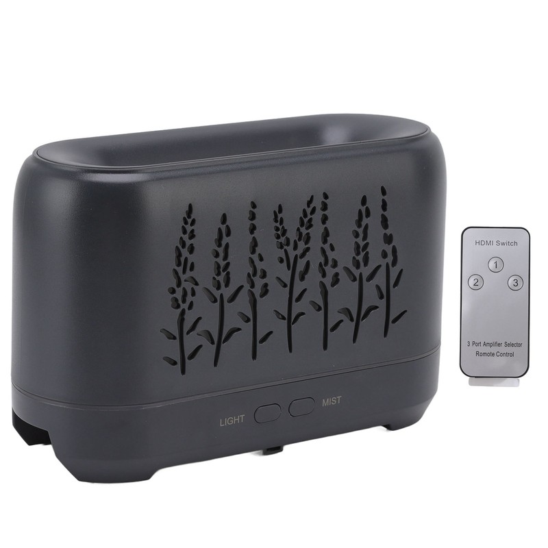 200ml Essential Oil Diffuser Hollow Out Quiet Diffuser with Flame