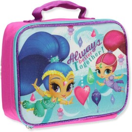 Handle SHIMMER & SHINE Insulated Lunch Bag Girls Travel Snack Box, New