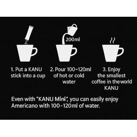 Kanu Dark Roast Instant Americano Coffee Sticks, 1.6g x 70 Sticks
