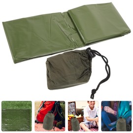 BESPORTBLE Outdoor Survival Blanket Aluminum Film Emergency Blanket Compact Lightweight Rainproof for Weather