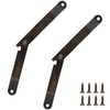 Jiozermi 2Pcs Bronze Lid Support Hinges, Left and Right Folding