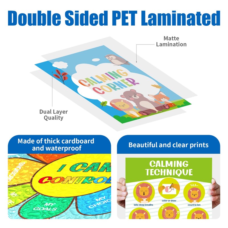 Shemira Calming Corner Classroom Posters for Classroom Decoration, Educational Posters