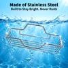 2 Pack soap Holder Shower, Adhesive soap Dish for Bathroom