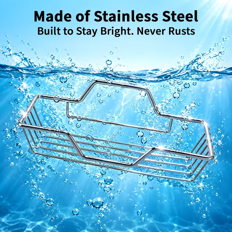 2 Pack soap Holder Shower, Adhesive soap Dish for Bathroom
