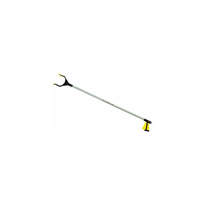 Reid Industries Pik Stik Long-Handled Pick-Up Tool, 48" Black, Yellow,