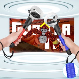 HUIUKE VR Game Handle Accessories for Quest 2 Controllers, Handles Extension Grips for Playing Beat Saber Gorilla Tag Games, VR Golf Club Attachment Compatible with Playing Golf+ First Person Tennis