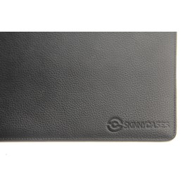 SkinnyCases Genuine Leather Executive Folio Case-BLACK