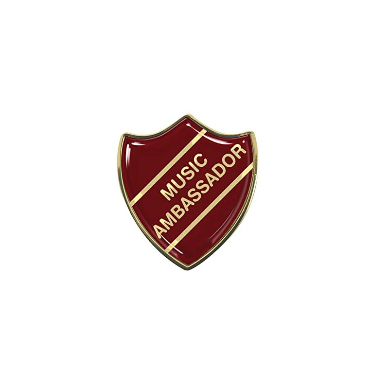 Capricornone Music Ambassador Burgundy School Shield Badge