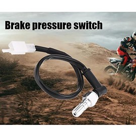 Motorcycle Hydraulic Brake Light Switch Hydraulic Brake Switch Universal Motorcycle Hydraulic Brake Pressure Tail Light Switch Hollow Screw (M10 x 1.25 mm)