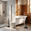 TSMIMTS Toilet Paper Holders Free Standing with Weighted Base, Non-Slip