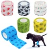 6 Rolls Dog Bandages for Paws – Vet Wrap for