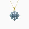 FILIPINO SUN JADE PENDANT - Jade Color: Bluewater, Finish: Sterling
