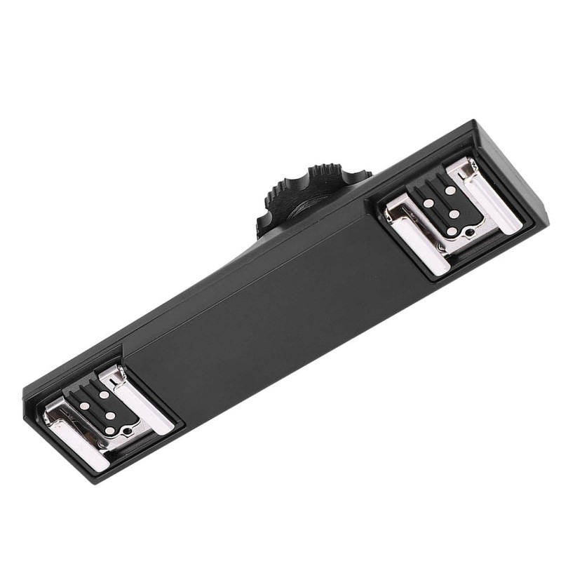 Quality Ultralight Dual Hot Shoe Splitter for SLR Camera Camcorder