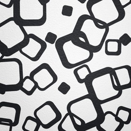 WANDfee® Wall Tattoo, Circles, Dots, 60 Stickers, Colour Choice For Children's Bedroom, Living Room, Hallway, Bathroom, Kitchen, Tile Stickers, black