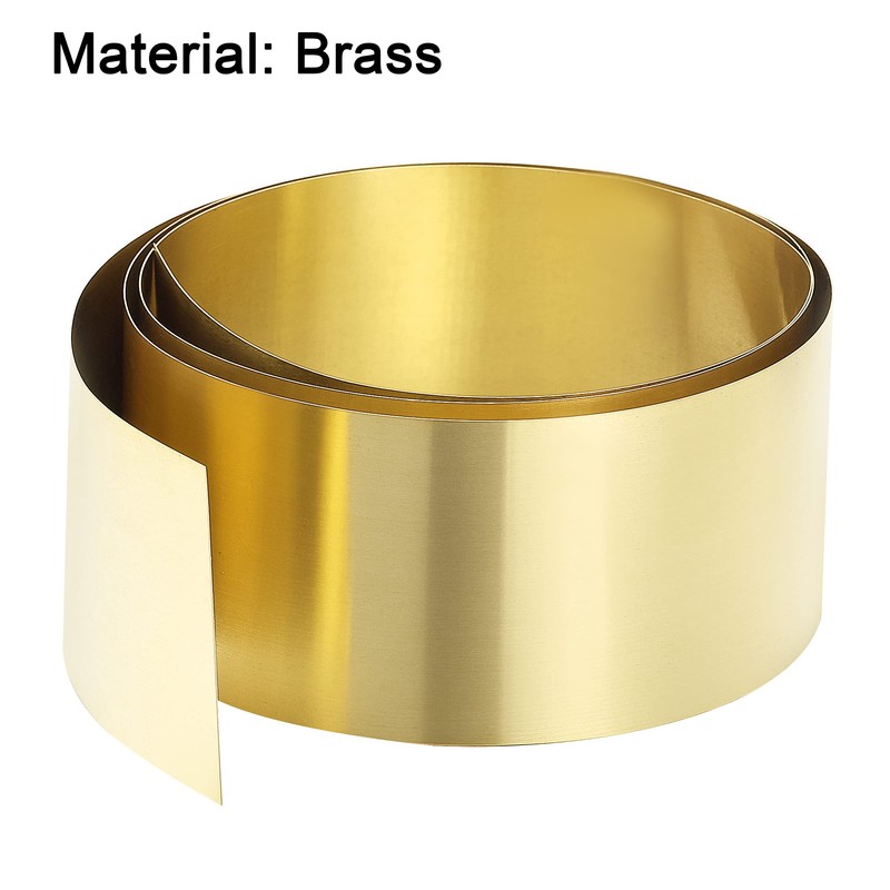 sourcing map Brass Sheet Roll, Metal Foil Plate 1000mm x