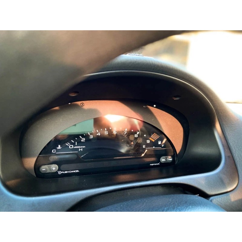 RPSDZN Satin/Gloss Acrylic S2000 Cluster Conversion Bezel for 96-00 EK