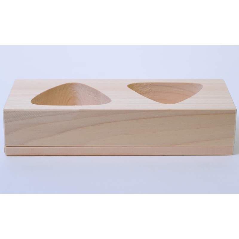 Kiso Craft Cypress Rice Ball Shape, 2 Holes (3.0 x
