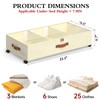 Yecaye Under Bed Storage with Wheels, 2Pack Under Bed Storage