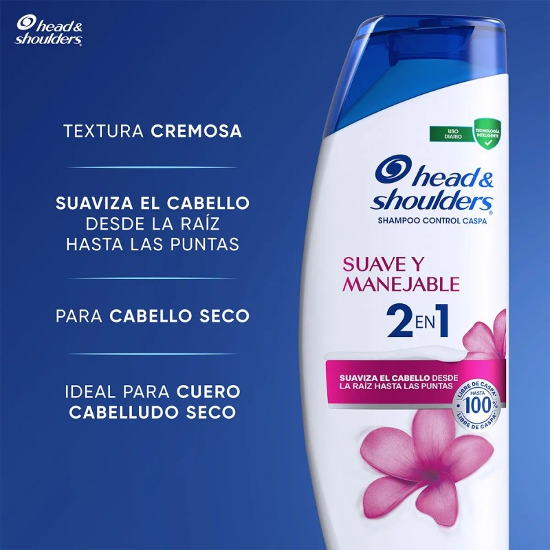 Shampoo Control Caspa Head & Shoulders Suave y Manejable 2