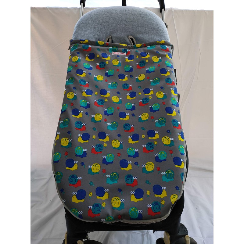 moon-bebe Universal cotton footmuff for pushchairs, brown