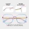 Zeelool Classical Square Blue Light Glasses Glasses Frame for Women