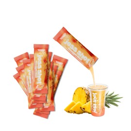 12 Joss Shots Pineapple Blast - Fizzing Sherbety Party Energy & Mood Boosters - Legal Upper With No Comedown - 50mg Caffeine + Taurine + L-Theanine + B-Vitamins + Amino Acids + Endorphin Precursors