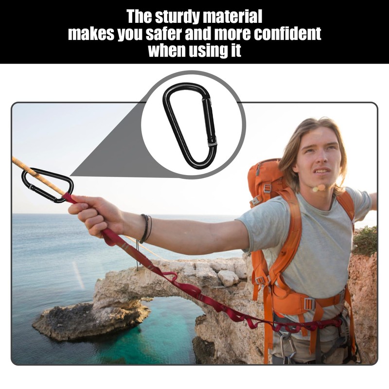 8 Caravan Hooks, Durable Metal Buckles, Keychain Accessories, Backpack Hooks,