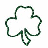 IMPACT 16" Lighted St. Patrick's Day Irish Shamrock Window Silhouette Decoration