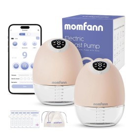 Momfann Electric Breast Pump Kit - Wearable, Hands-Free APP Control Portable New