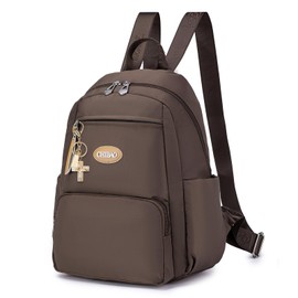 BAGZY Small City Backpack Women's Small Elegant Backpack Women's Mini Casual Daypack Women's Backpack for Casual School Travel Hiking Work, brown, Casual, elegant, minimalist