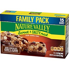 Nature Valley Sweet & Salty Nut Dark Chocolate Peanut & Almond Granola Bars, 15 Ounce