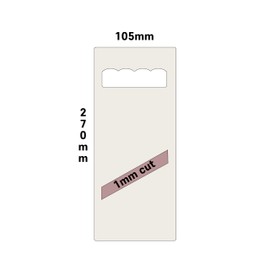 WE-STOCK Vegetable Slicer in Solid ABS with Ergonomic Handle – Thin Slices 1 mm – Ideal for Vegetables, Vegetables and Fruits – Dimensions 270 x 105 mm (White)