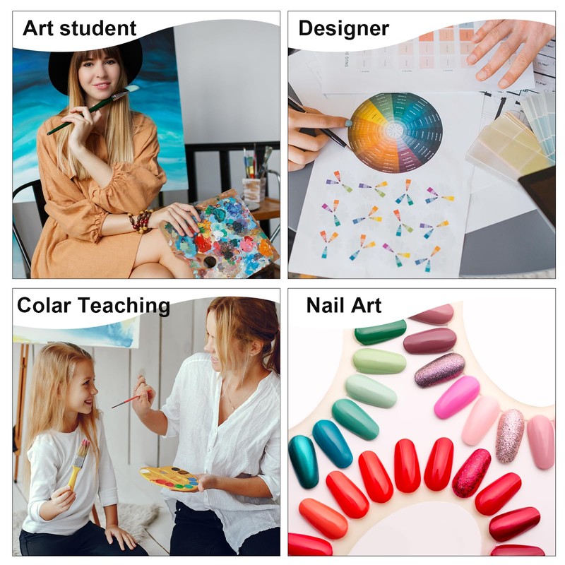 AOZUO Colour Circle, Dictionary of Colour Combinations, Colour Wheel Learning