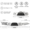 Folding Utility Knife with Sheath and 10 Razor Blades, Heavy