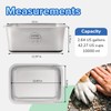 PEDAY 2.64 Gallon Extra Large Dog Water Bowl, 18/8 Human