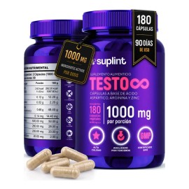 TESTO Suplemento para Hombres – 180 Cápsulas | SUPLINT