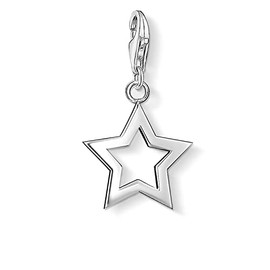 Thomas Sabo Women Charm Pendant Star Charm Club 925 Sterling Silver 0857-001-12