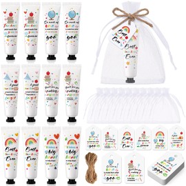 Dimsile 12 Set Teacher Appreciation Gifts Set Hand Lotion Gift Set Teacher Thank You Gifts Appreciation Gifts for Woman Moisturizing Hand Cream with Cards Organza Bags for Dry Cracked Hands